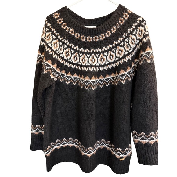 Calvin Klein Sweaters - NEW Calvin‎ Klein Faire Isle Raglan Sweater Womens L Holiday Cozy Warm Grandma